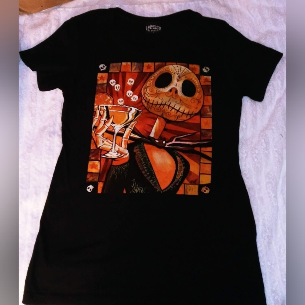 Lowbrow art co. jack , Womens fitted graphic T, size Large